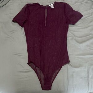 Victoria's Secret Bodysuit in Maroon